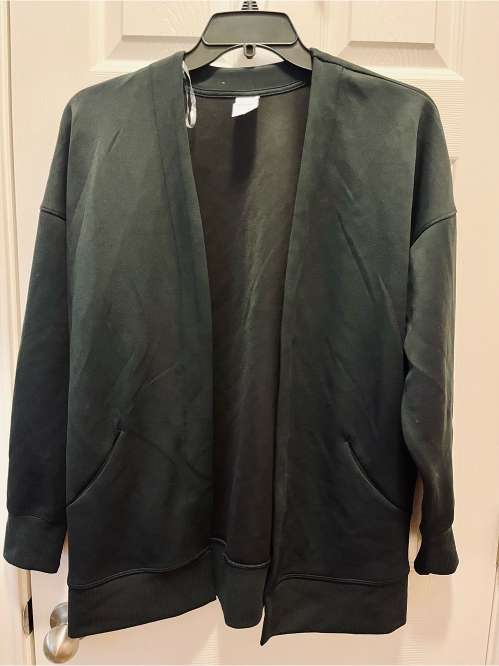 All in Motion Black Open Front Jacket Cardigan Size M NWOT
